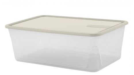 Контейнер для продуктов Sugar&Spice Honey 1,6л прямоугольный белый зефир